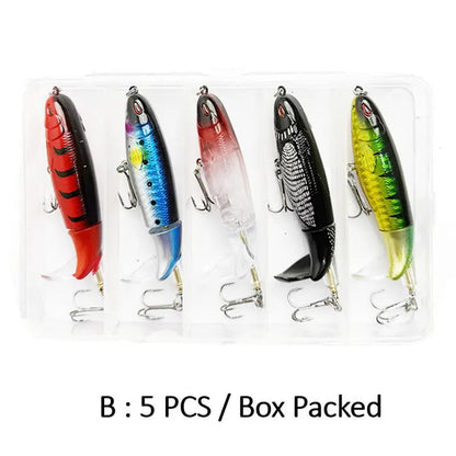5-Pack 10cm  Artificial Fishing Lure – Perfect Casting Weight for Bass & Pike