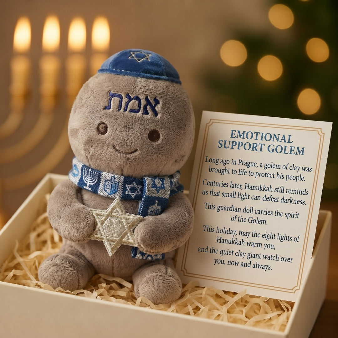 Emotional Support Golem Plush | Hanukkah Guardian Doll 🕎