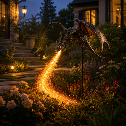 2027 Dragon’s Ember Solar Garden Decor