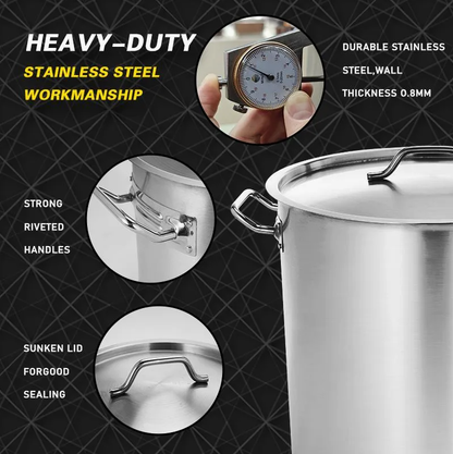 Daosheng Metal Good Price Stock Pot Large Commercial Stainless Steel Water Pot