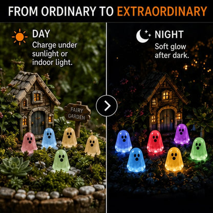 Glow-in-the-Dark Mini Ghosts – 8-Colour Halloween Mix