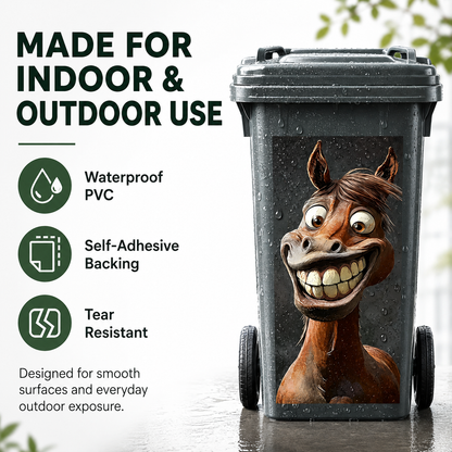 🗑️Creative Trash Can Sticker with Colourful Cartoon