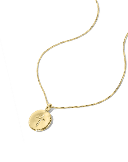 Cross Disc Necklace