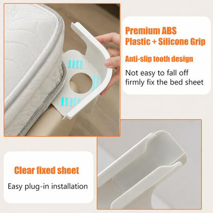 🛏️4-Pack Heavy Duty Sheet Clips Keep Bedding Perfectly In Place