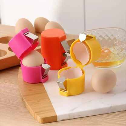 🍳 Quick Egg Cracker Tool – Open Hundreds Of Eggs Faster & Cleaner——Microwave Egg Poacher 🔥