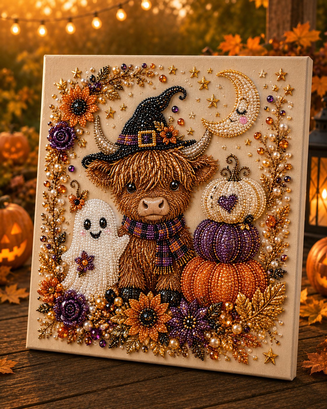 Halloween Pearl Art DIY Kit – Turn Tiny Pearls into Spooky-Cute Magic