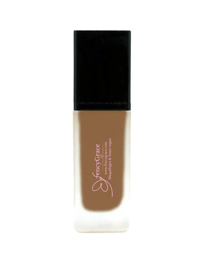 FencyGrace Vegan Moisturizing Foundation - Brown 123 - Natural Coverage - Luminous Finish - Long Wear