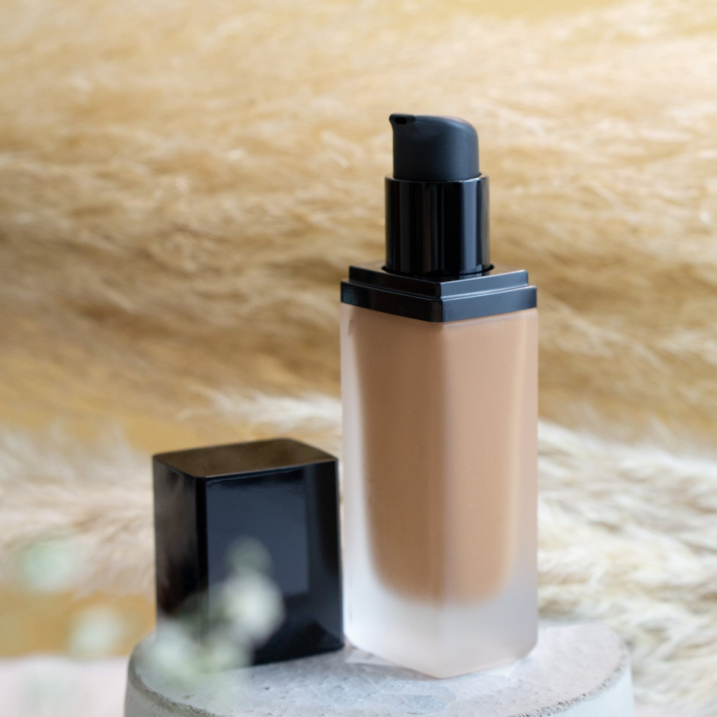 FencyGrace Vegan Moisturizing Foundation - Brown 123 - Natural Coverage - Luminous Finish - Long Wear