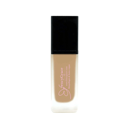 FencyGrace Vegan Moisturizing Foundation - Brown 123 - Natural Coverage - Luminous Finish - Long Wear